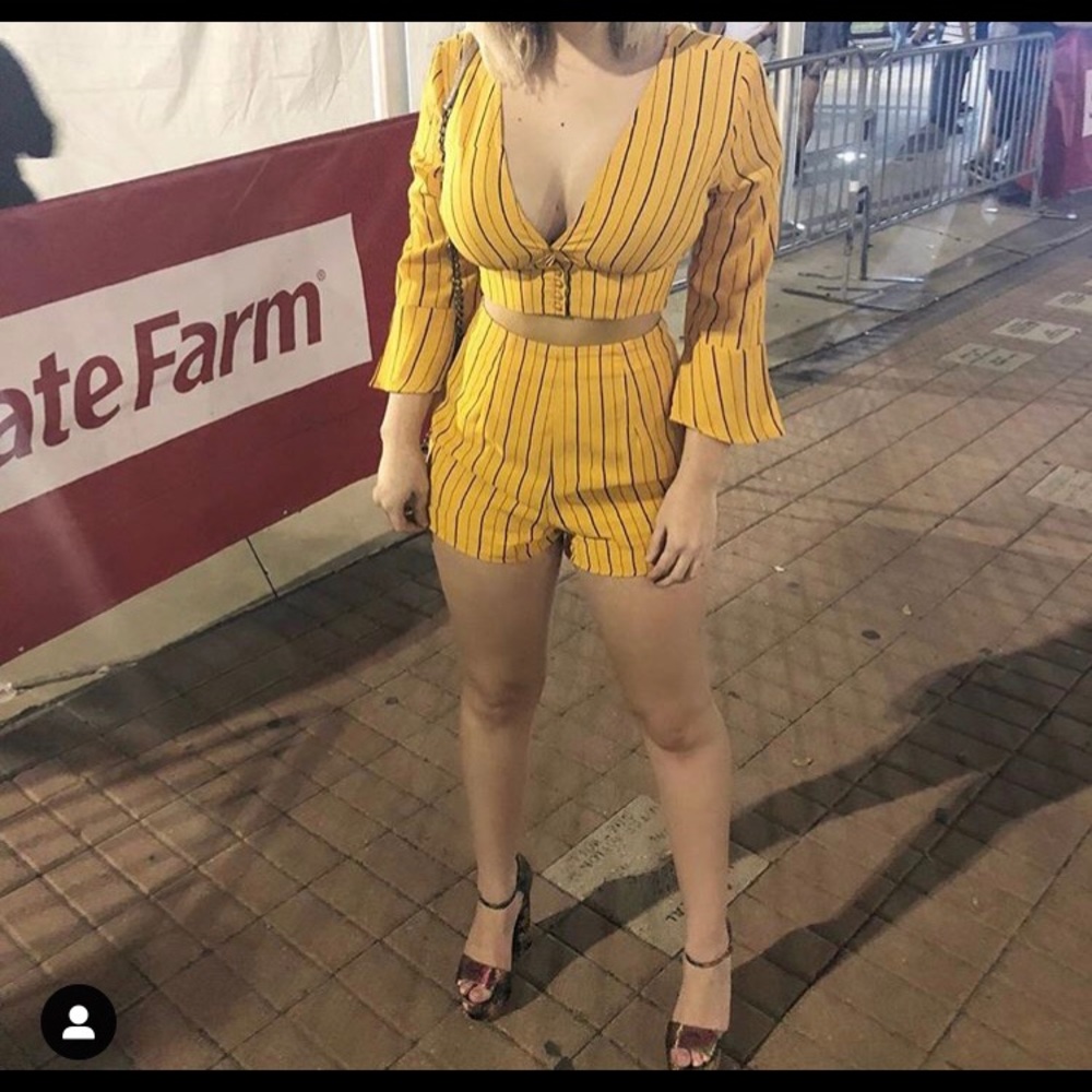 Yellow two piece